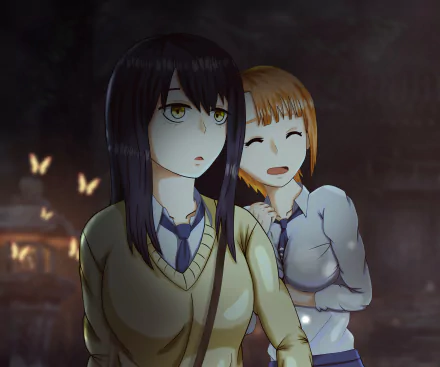 Hana Yurikawa Miko Yotsuya Anime Mieruko-chan HD Desktop Wallpaper | Background Image