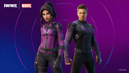 Clint Barton Kate Bishop Hawkeye video game Fortnite HD Desktop Wallpaper | Background Image