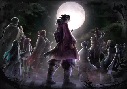 HD anime desktop wallpaper featuring Tengen Uzui, Shinobu Kochou, Sanemi Shinazugawa, Obanai Iguro, Muichiro Tokito, Mitsuri Kanroji, Kyojuro Rengoku, Gyomei Himejima, and Giyuu Tomioka from Demon Slayer: Kimetsu no Yaiba.