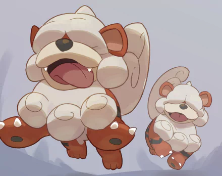 Growlithe (Pokémon) video game Pokémon Legends: Arceus HD Desktop Wallpaper | Background Image