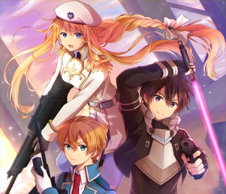 Alice Zuberg Eugeo (Sword Art Online) Kazuto Kirigaya Kirito (Sword Art Online) video game Sword Art Online: Fatal Bullet HD Desktop Wallpaper | Background Image