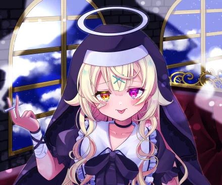 heterochromia Nijisanji Hoshikawa Sara Anime Virtual Youtuber HD Desktop Wallpaper | Background Image