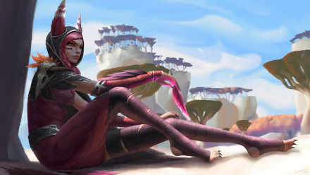  Xayah in Ionia by Łukasz Starczewski