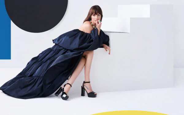 dress Celebrity Dakota Johnson HD Desktop Wallpaper | Background Image