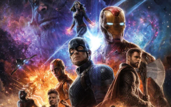 Scott Lang Clint Barton Thanos Captain Marvel Iron Man Thor Nebula (Marvel Comics) Captain America Hawkeye movie Avengers EndGame HD Desktop Wallpaper | Background Image