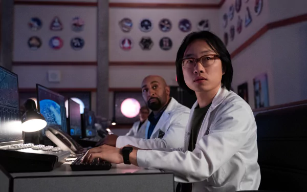 Jimmy O. Yang Chan Kaifang TV Show Space Force HD Desktop Wallpaper | Background Image