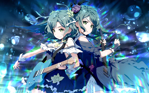 Sayo Hikawa Hina Hikawa Anime BanG Dream! Girls Band Party! HD Desktop Wallpaper | Background Image