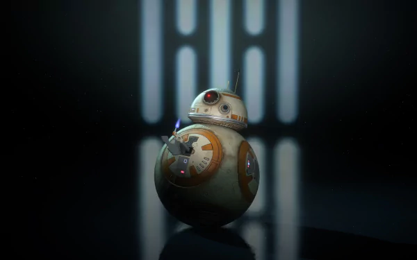  BB-8 gives a light