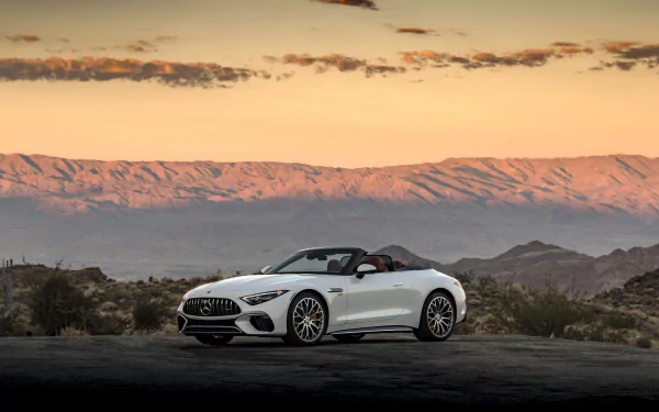 cabriolet Mercedes-AMG SL 55 4MATIC vehicle Mercedes-AMG SL HD Desktop Wallpaper | Background Image