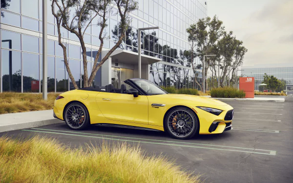 cabriolet Mercedes-AMG SL 63 4MATIC vehicle Mercedes-AMG SL HD Desktop Wallpaper | Background Image
