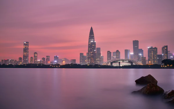 city man made Shenzhen HD Desktop Wallpaper | Background Image