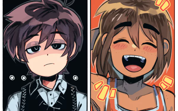 Kel (Omori) Sunny (Omori) video game OMORI HD Desktop Wallpaper | Background Image