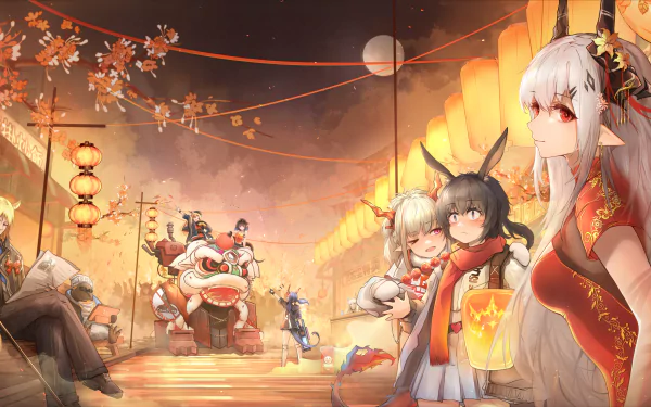 Mudrock (Arknights) Amiya (Arknights) SilverAsh (Arknights) Nian (Arknights) Ch'en (Arknights) video game Arknights HD Desktop Wallpaper | Background Image