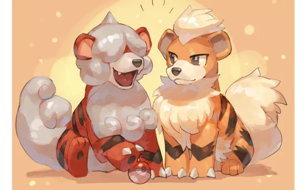 Growlithe (Pokémon) video game Pokémon Legends: Arceus HD Desktop Wallpaper | Background Image