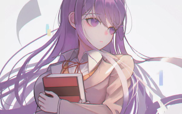 Yuri (Doki Doki Literature Club!) video game Doki Doki Literature Club! HD Desktop Wallpaper | Background Image