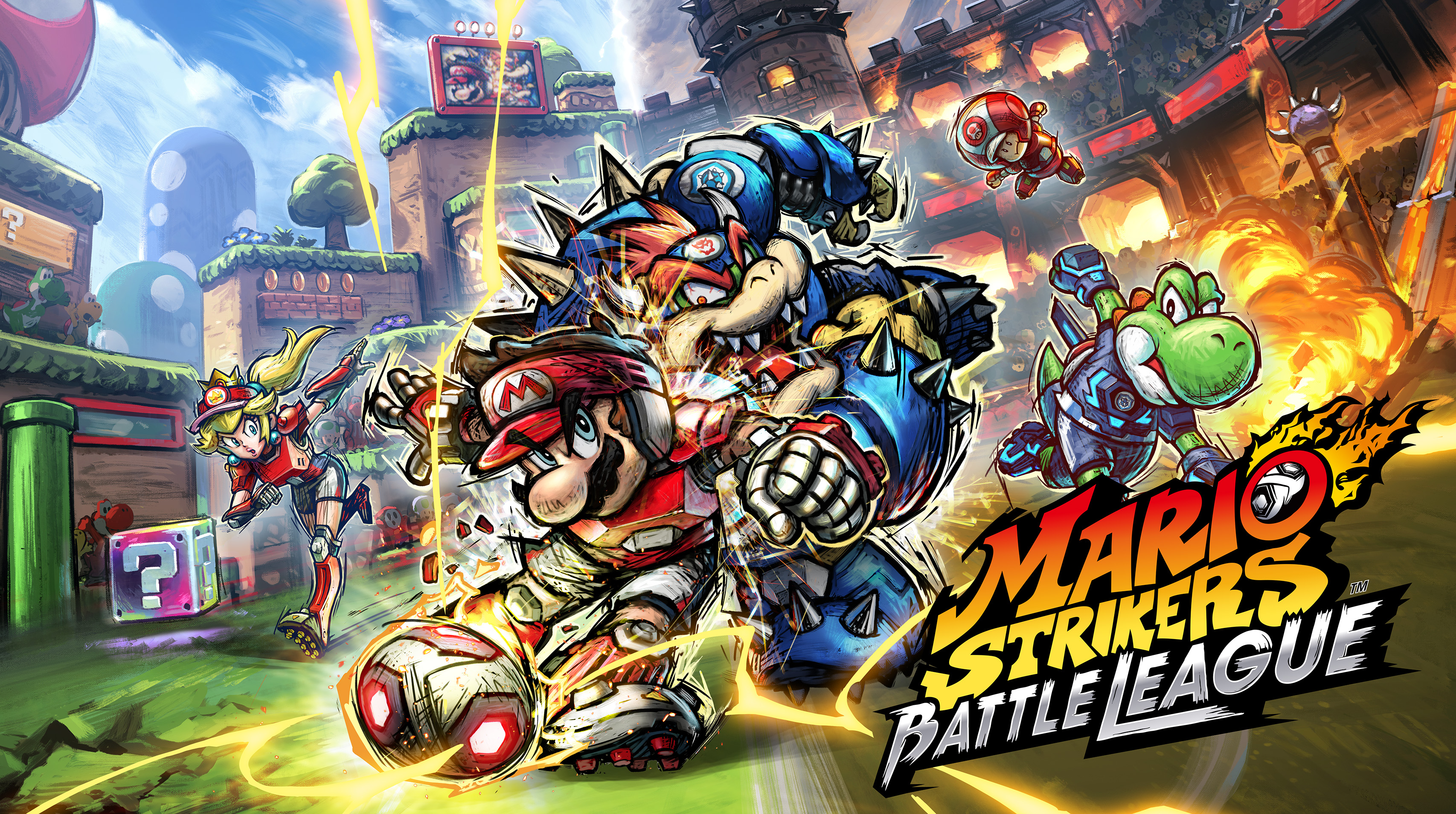 Video Game Mario Strikers: Battle League HD Wallpaper | Background Image