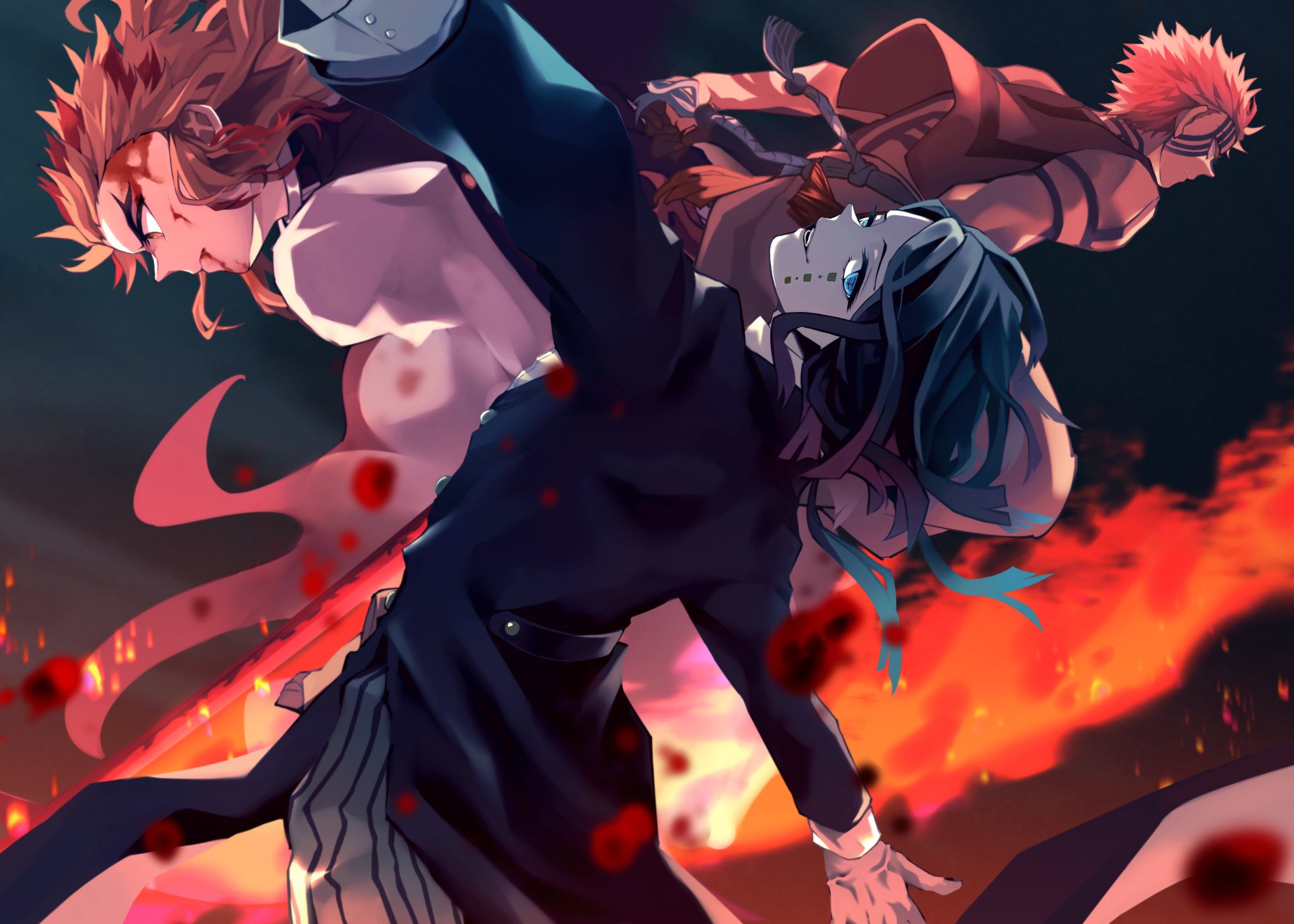 Anime Demon Slayer: Kimetsu no Yaiba - The Movie: Mugen Train HD Wallpaper | Background Image