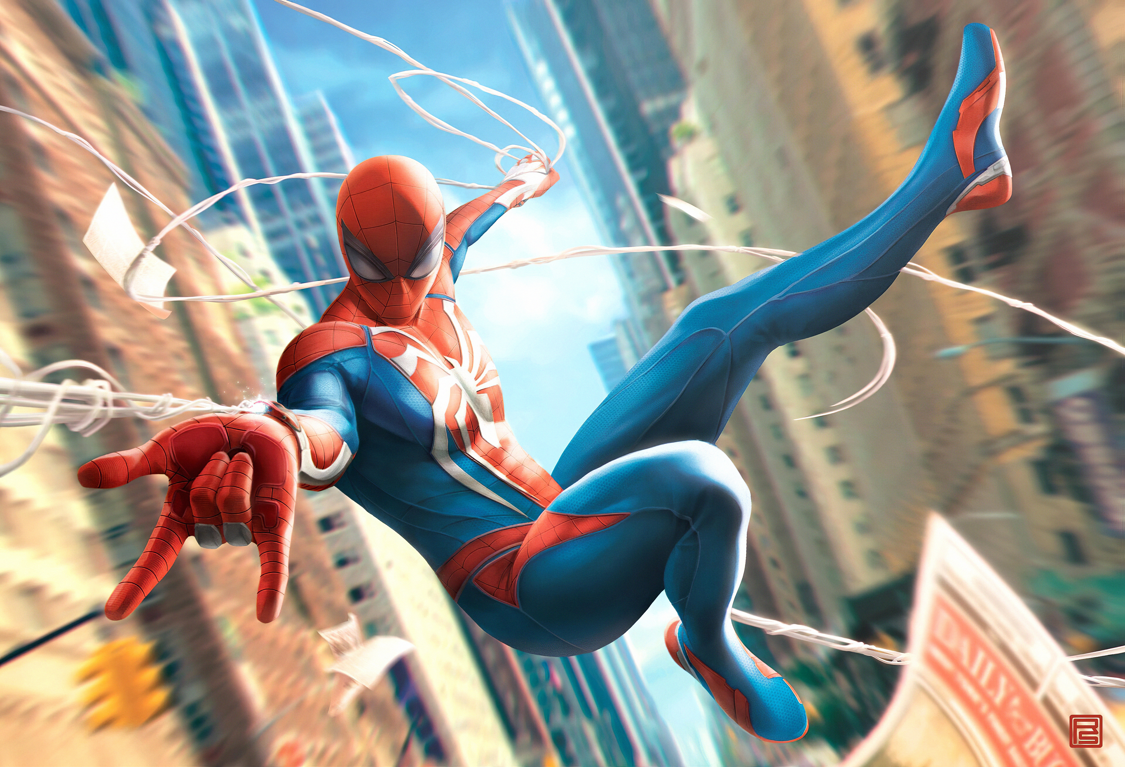 Marvel's Spider-Man Remastered Wallpaper 4K, Superhero, PC Games