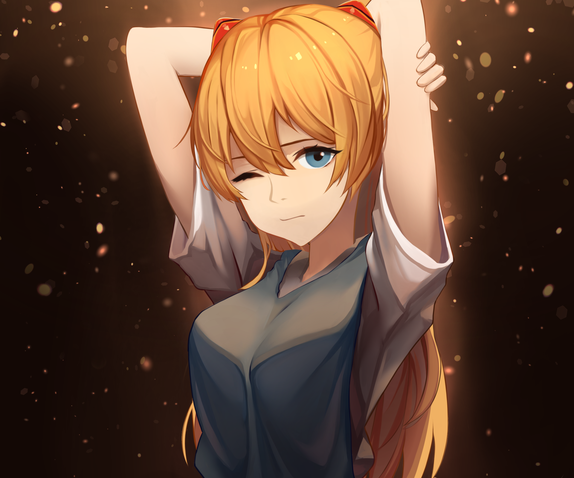 Download Asuka Langley Sohryu Anime Neon Genesis Evangelion HD Wallpaper