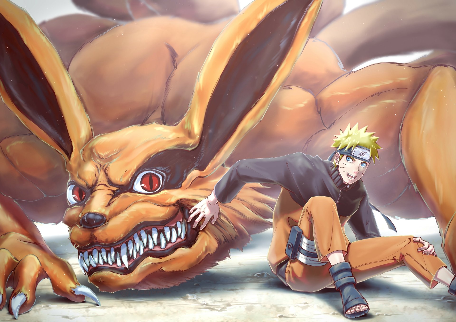 Download Kurama (Naruto) Naruto Uzumaki Anime Naruto 4k Ultra HD Wallpaper