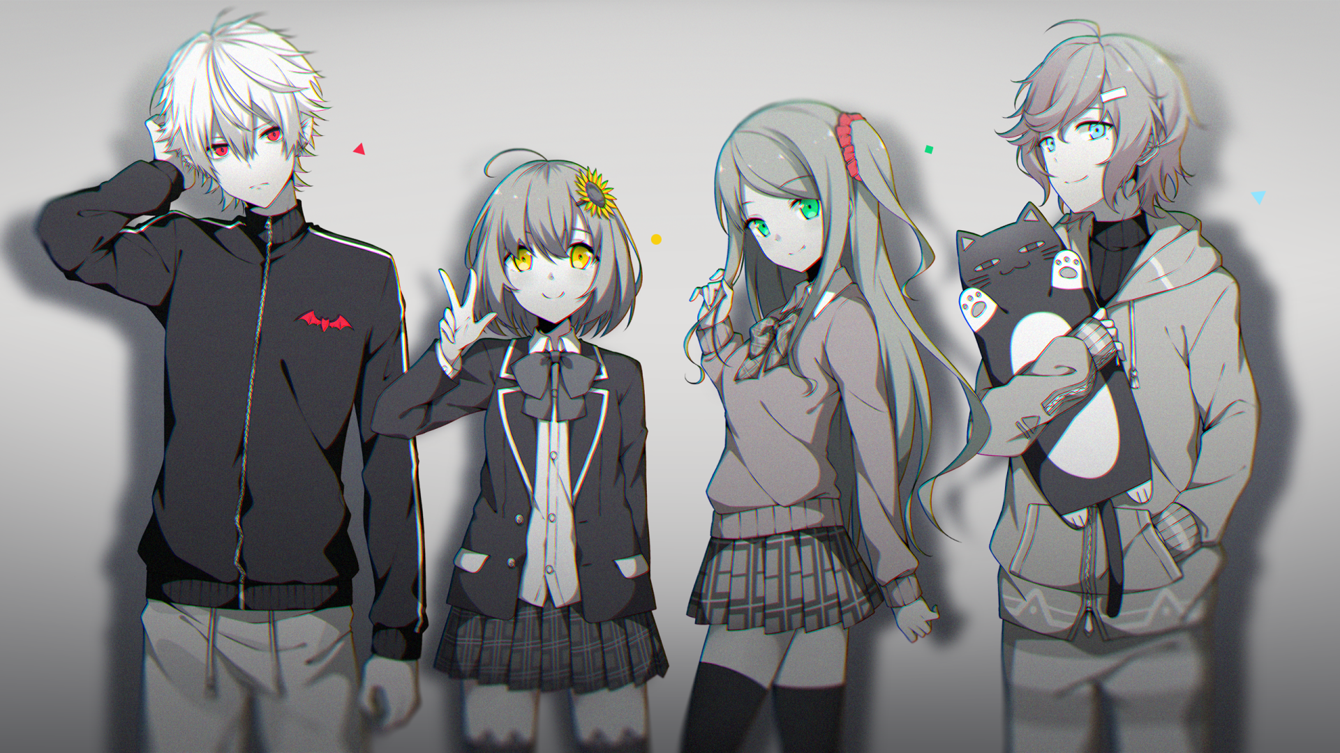 Download Nijisanji Kuzuha (Virtual YouTuber) Kanae (Virtual Youtuber) Honma Himawari Akabane Youko Anime Virtual Youtuber HD Wallpaper