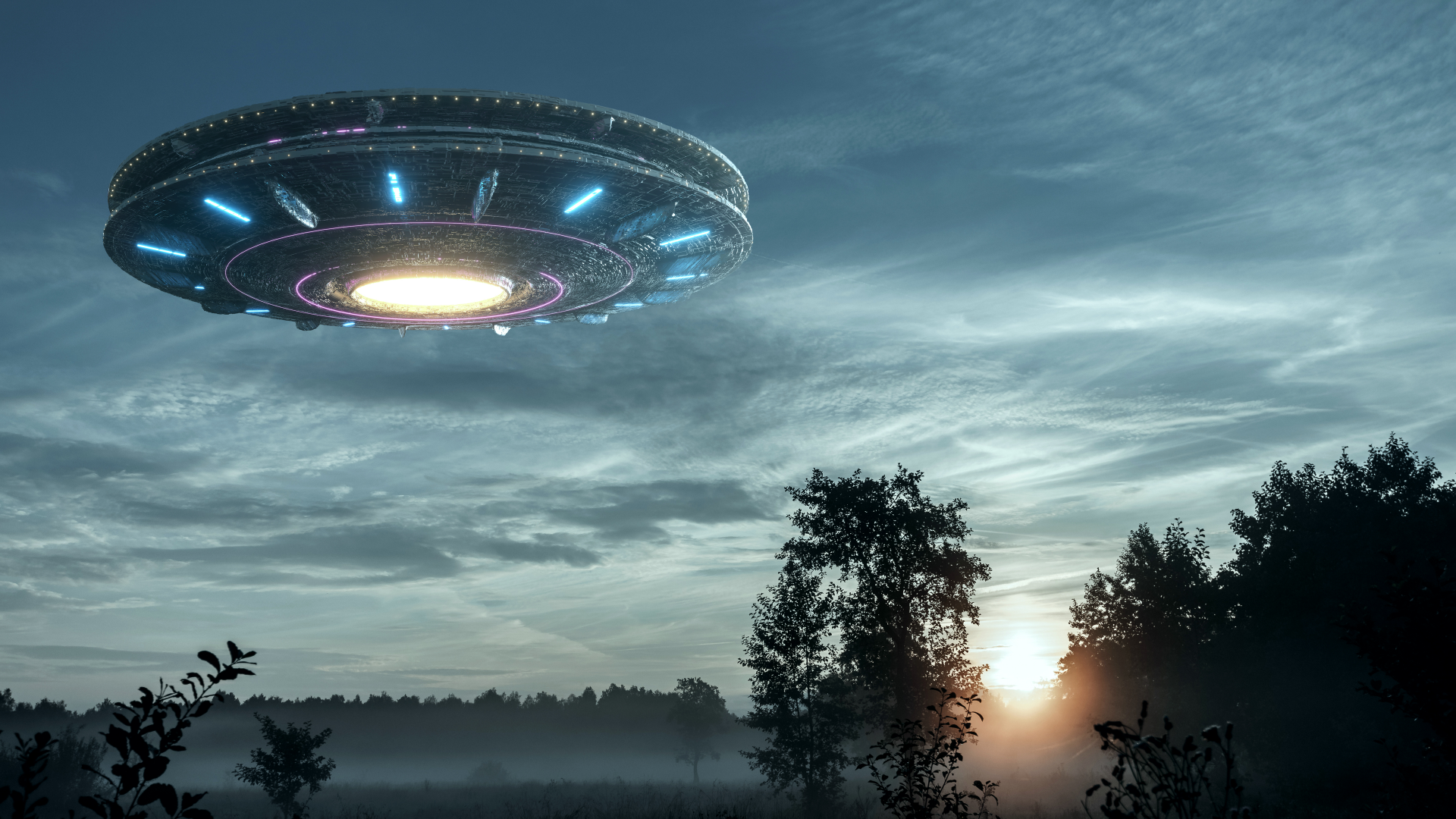 Download Spaceship Sci Fi UFO 4k Ultra HD Wallpaper