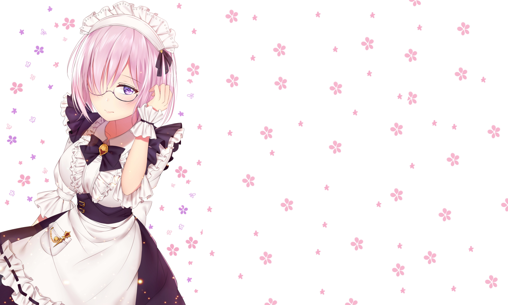 Download Maid Mashu Kyrielight Anime Fate/Grand Order 4k Ultra HD Wallpaper by 純白可憐
