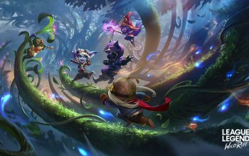 Video Game League of Legends: Wild Rift HD Wallpaper by Lion song