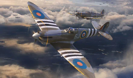 warplane military Supermarine Spitfire HD Desktop Wallpaper | Background Image