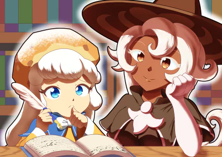 Latte Cookie (Cookie Run) Cream Puff Cookie (Cookie Run) video game COOKIE RUN: KINGDOM HD Desktop Wallpaper | Background Image