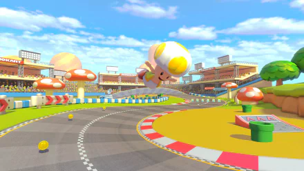 video game Mario Kart 8 Deluxe HD Desktop Wallpaper | Background Image