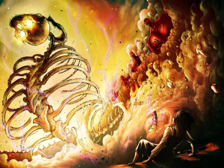 The Rumbling (Attack On Titan) Anime Attack on Titan HD Desktop Wallpaper | Background Image