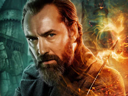 Jude Law movie Fantastic Beasts: The Secrets of Dumbledore HD Desktop Wallpaper | Background Image