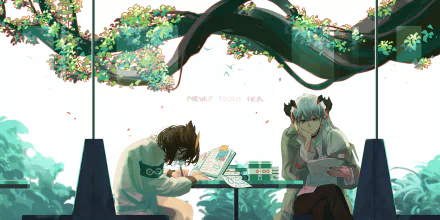 Silence (Arknights) Saria (Arknights) video game Arknights HD Desktop Wallpaper | Background Image