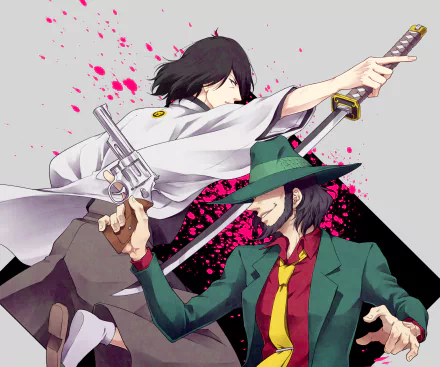 Daisuke Jigen Goemon Ishikawa XIII Anime Lupin the Third HD Desktop Wallpaper | Background Image