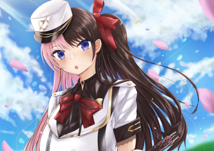 VSPO! Tachibana Hinano Iris Black Games Anime Virtual Youtuber HD Desktop Wallpaper | Background Image