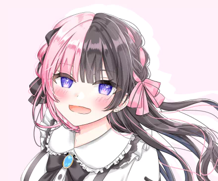 VSPO! Tachibana Hinano Iris Black Games Anime Virtual Youtuber HD Desktop Wallpaper | Background Image