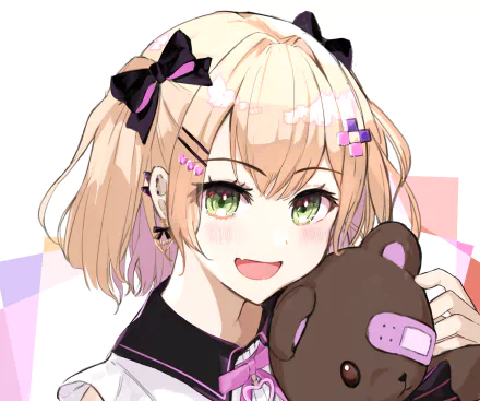 VSPO! Kurumi Noah Iris Black Games Anime Virtual Youtuber HD Desktop Wallpaper | Background Image