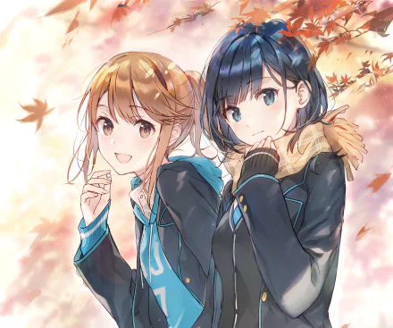 Yuzuki Nanase Haru Aomi Anime Chitose-kun wa Ramune Bin no Naka HD Desktop Wallpaper | Background Image