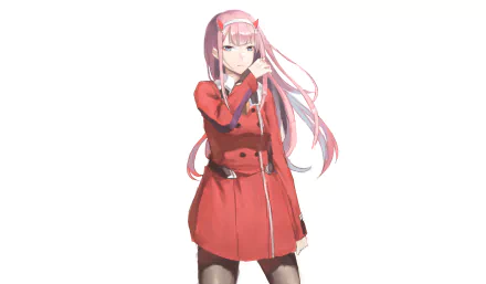 Zero Two (Darling in the FranXX) Anime Darling in the FranXX HD Desktop Wallpaper | Background Image