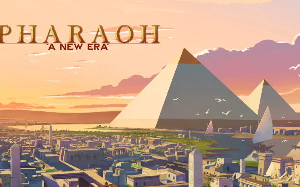 pyramid Egypt video game Pharaoh: A New Era HD Desktop Wallpaper | Background Image