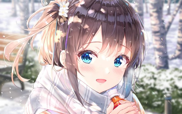 Anime Girl Blue Eyes HD Wallpaper | Background Image