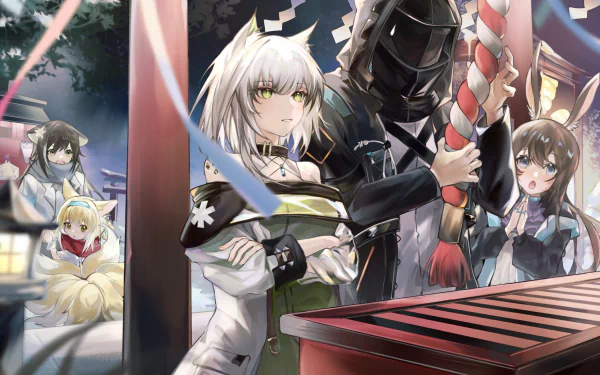 Suzuran (Arknights) Kal'tsit (Arknights) Doctor (Arknights) Amiya (Arknights) video game Arknights HD Desktop Wallpaper | Background Image
