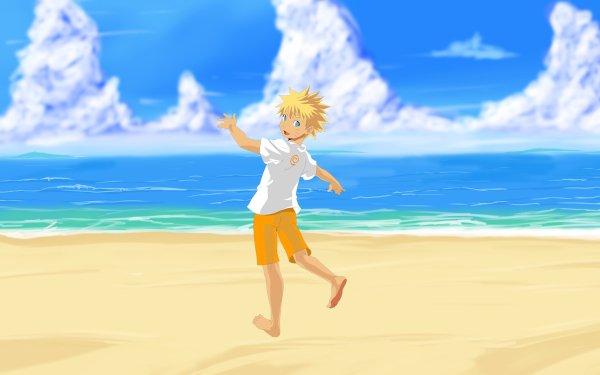 Anime Naruto Naruto Uzumaki Beach Ocean HD Wallpaper | Background Image