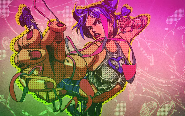 Jolyne Cujoh Anime Jojo's Bizarre Adventure HD Desktop Wallpaper | Background Image