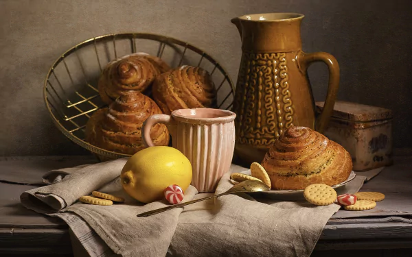 viennoiserie photography still life HD Desktop Wallpaper | Background Image