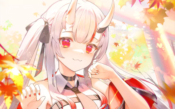 hololive Nakiri Ayame Anime Virtual Youtuber HD Desktop Wallpaper | Background Image