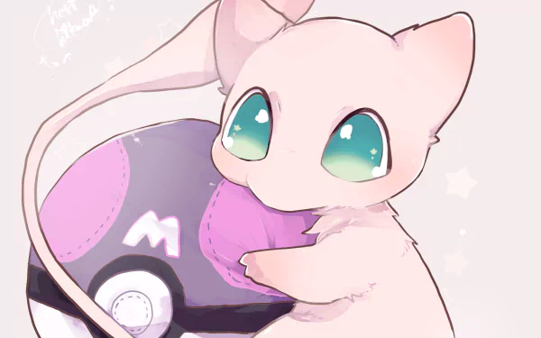 Mew (Pokémon) legendary pokémon Anime Pokemon HD Desktop Wallpaper | Background Image