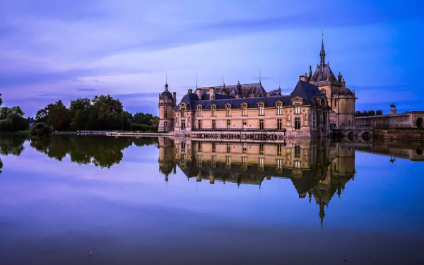 France reflection man made Château de chantilly HD Desktop Wallpaper | Background Image