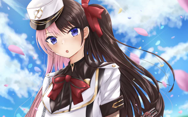 VSPO! Tachibana Hinano Iris Black Games Anime Virtual Youtuber HD Desktop Wallpaper | Background Image